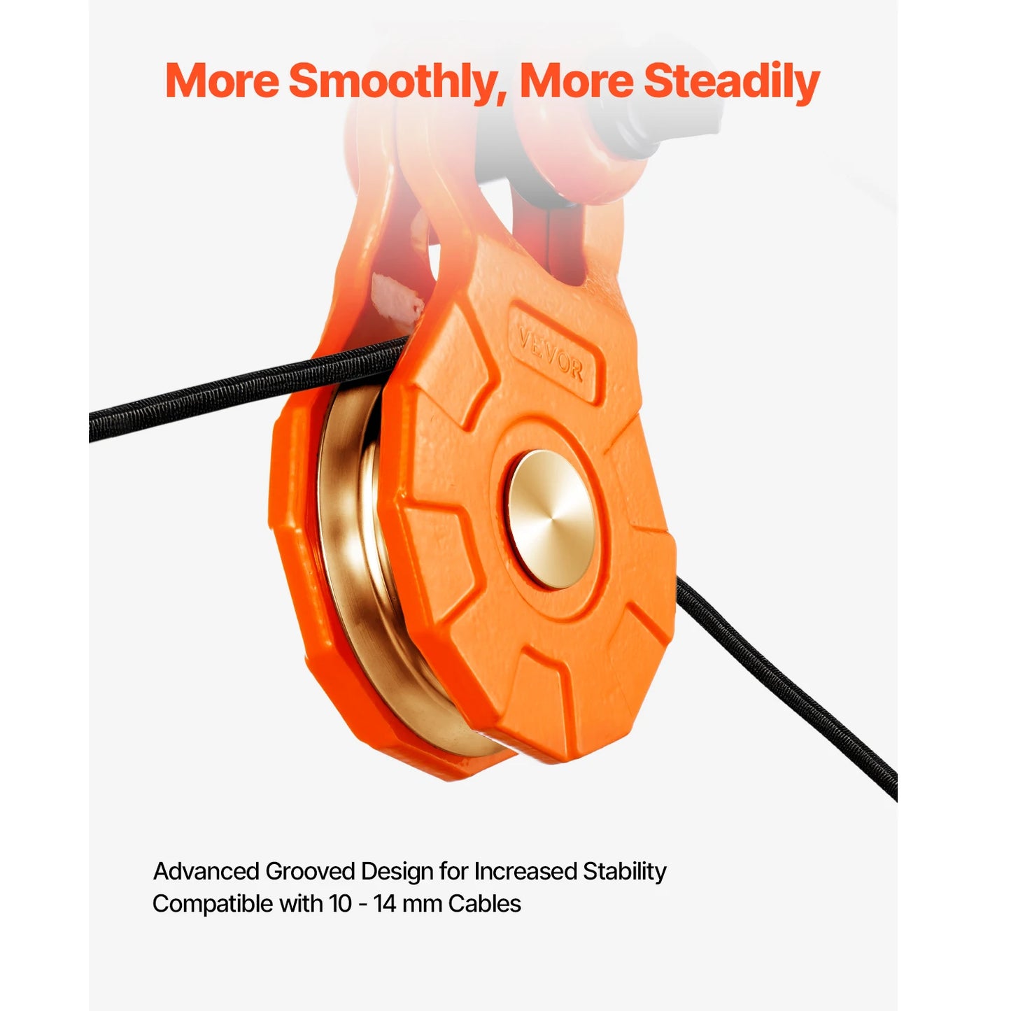 SucceBuy 30 Ton Single Swivel Rope Pulley Winch Snatch Block