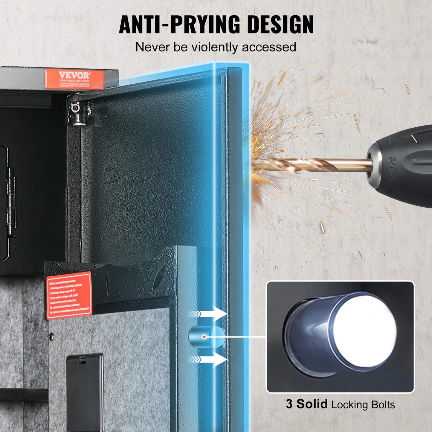 SucceBuy Gun Safe Cabinet With Digital Keypad Lock