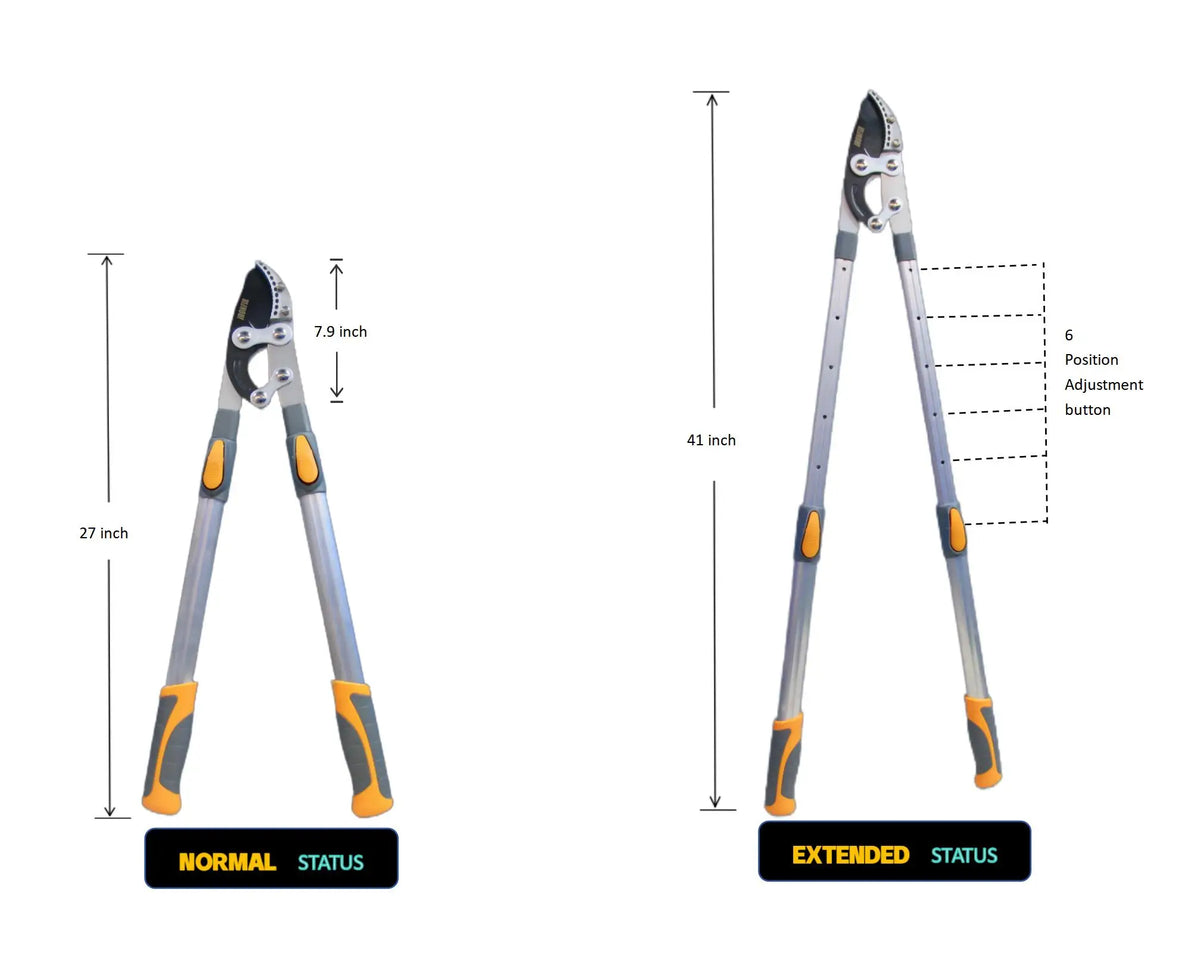 Heavy Duty Telescopic Pruning Shears For Cutting Thick Branches