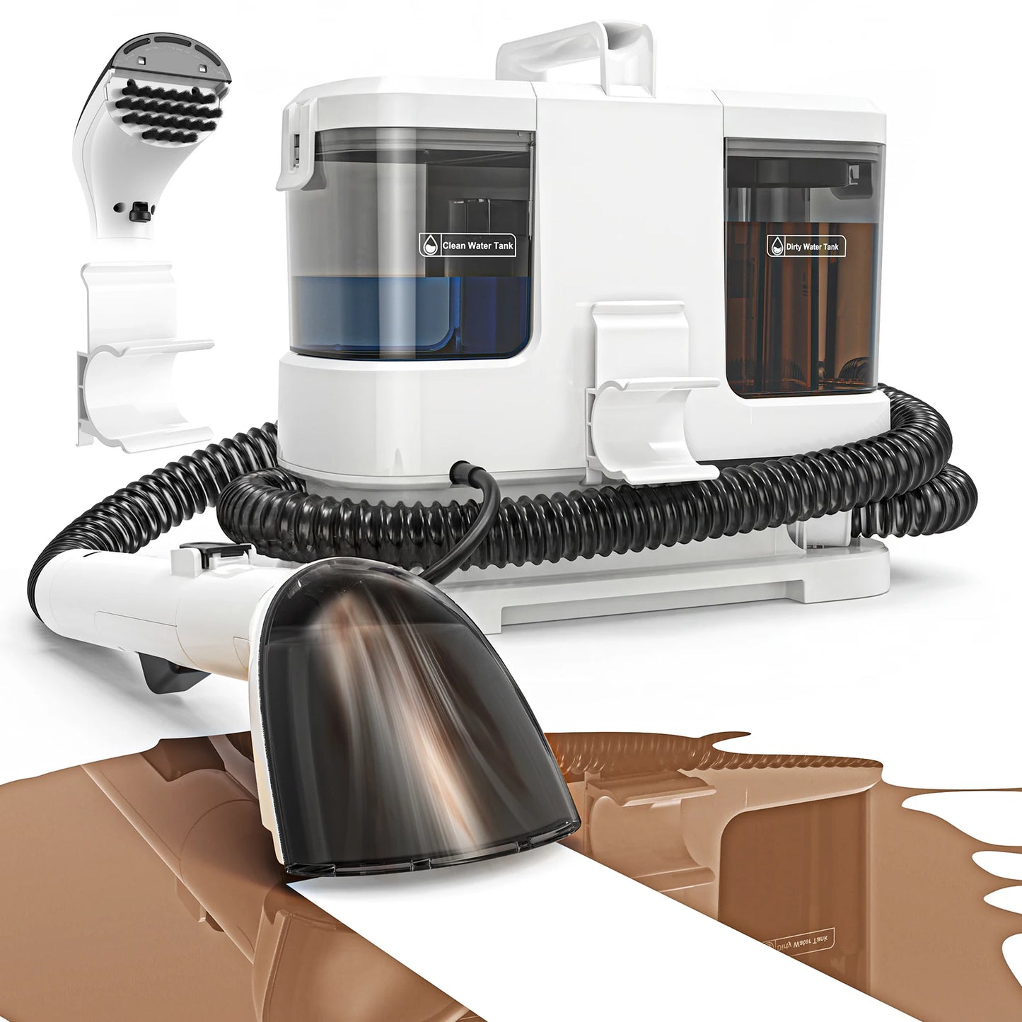 Lubluelu V2 Portable Carpet And Upholstery Spot Cleaner With 16000Pa Suction