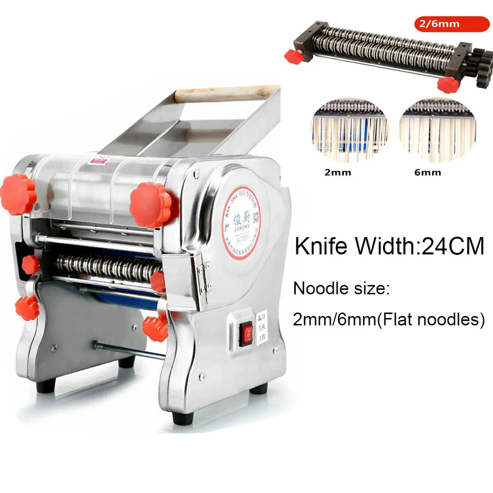 550W Electric Pasta Maker Stainless Steel Noodle Press Machine