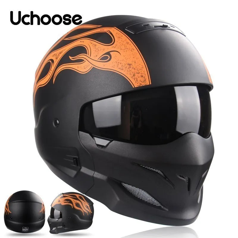 Uchoose Detachable Multi-purpose Motorcycle Half Helmet