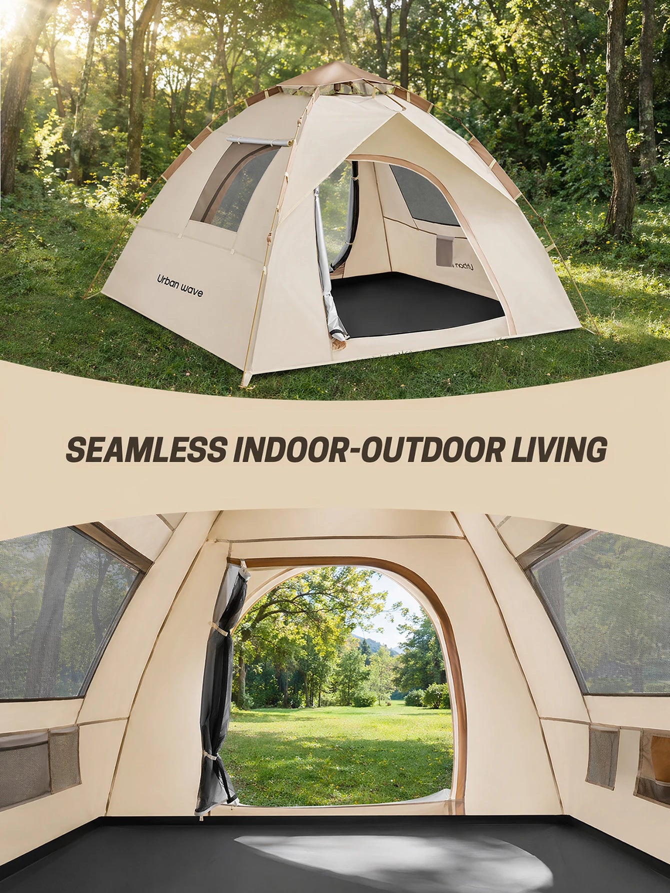 Automatic Pop-Up Four-Season Nylon Tent For 3 To 4 Users