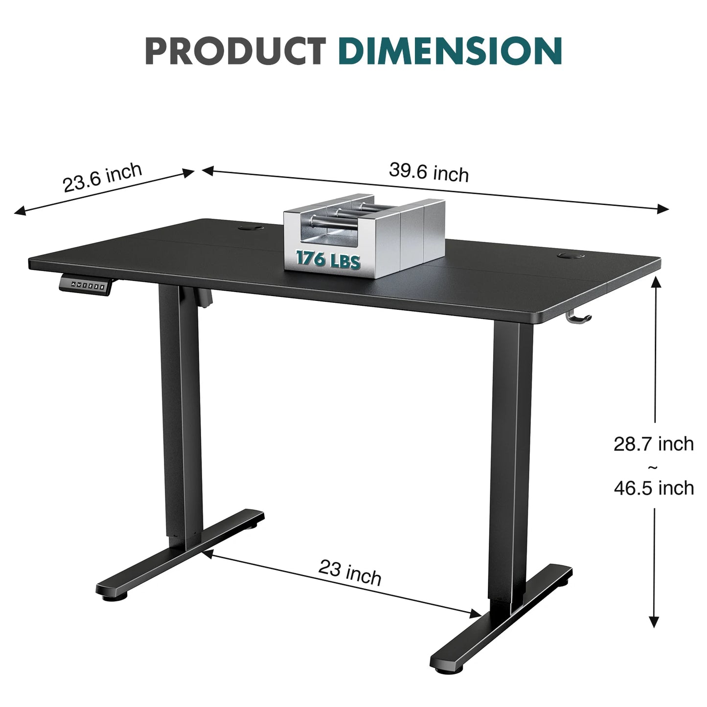 JHK Electric Standing Desk Height Adjustable Computer Desk Home Office