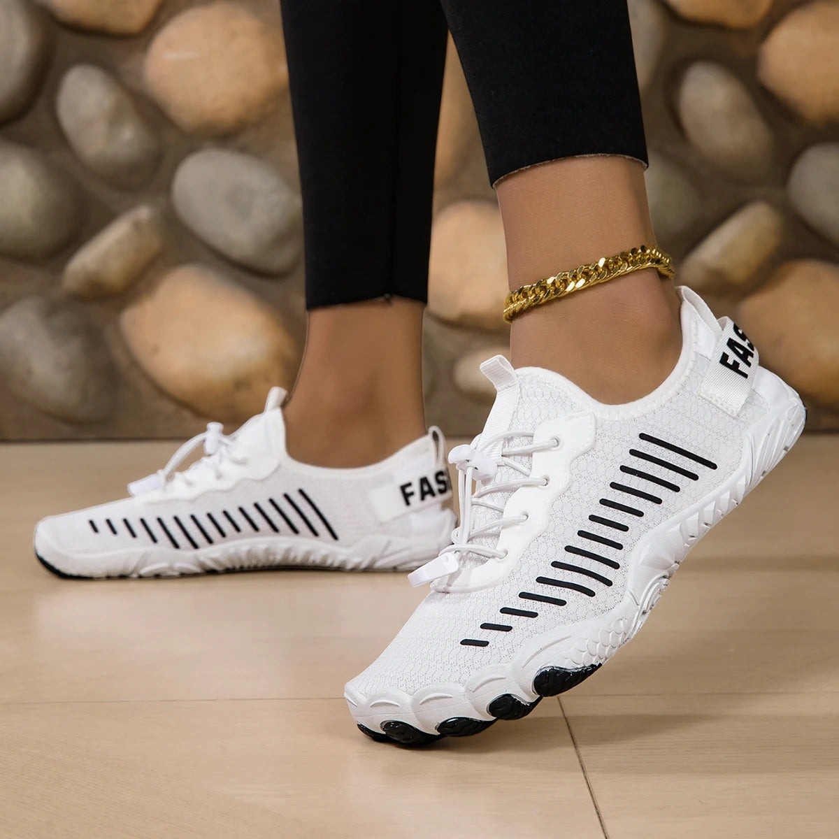 Unisex Quick Dry Five Finger Water Shoes Mesh Aqua Sneakers