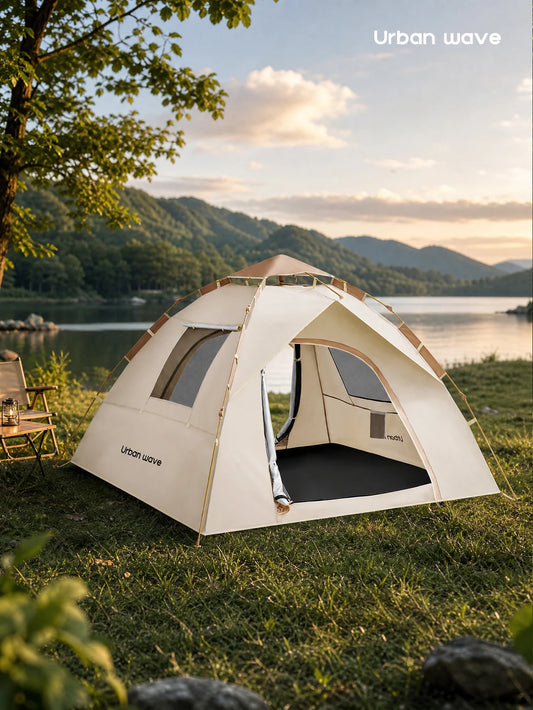 Automatic Pop-Up Four-Season Nylon Tent For 3 To 4 Users