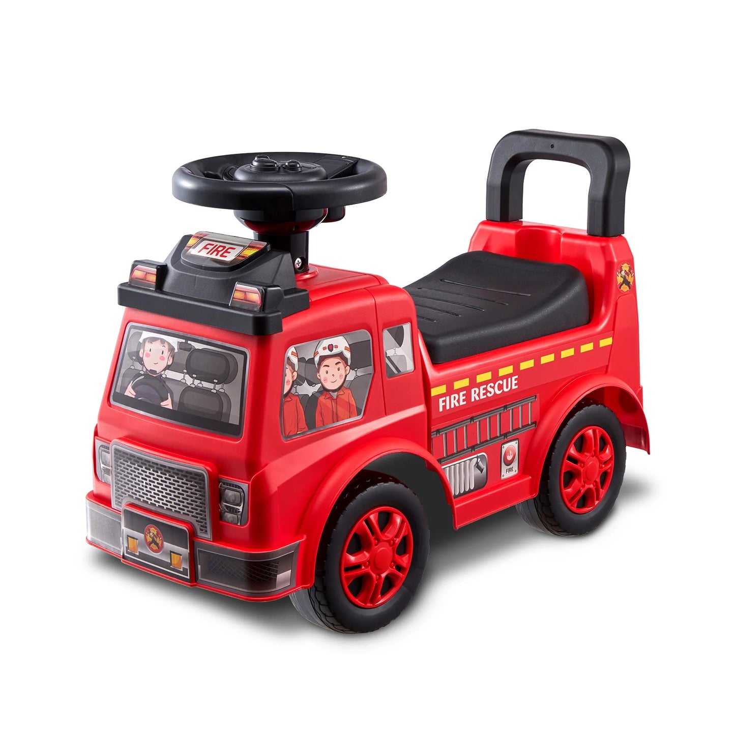 SucceBuy Ride On Push Car For Kids With Music Wheel