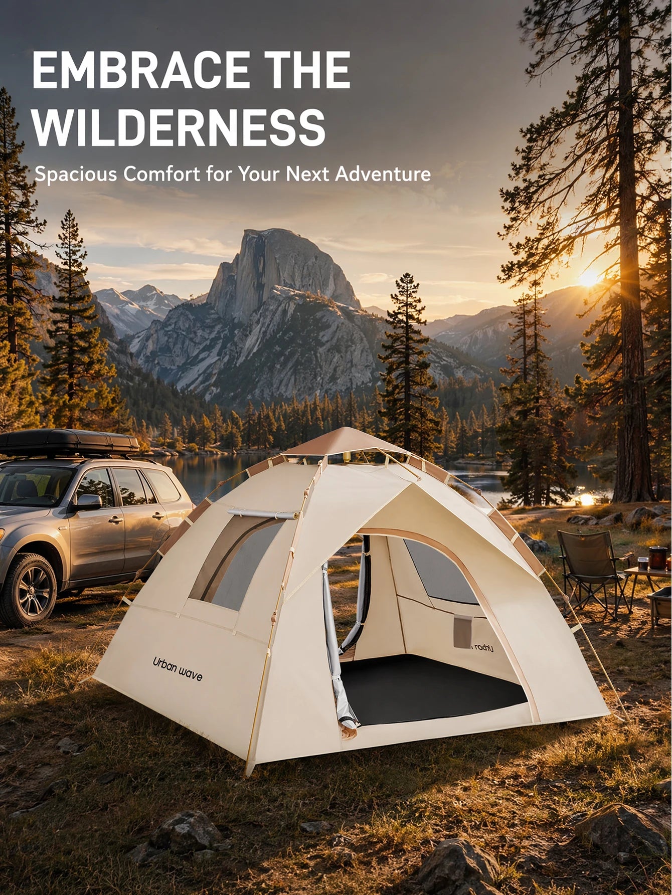 Automatic Pop-Up Four-Season Nylon Tent For 3 To 4 Users