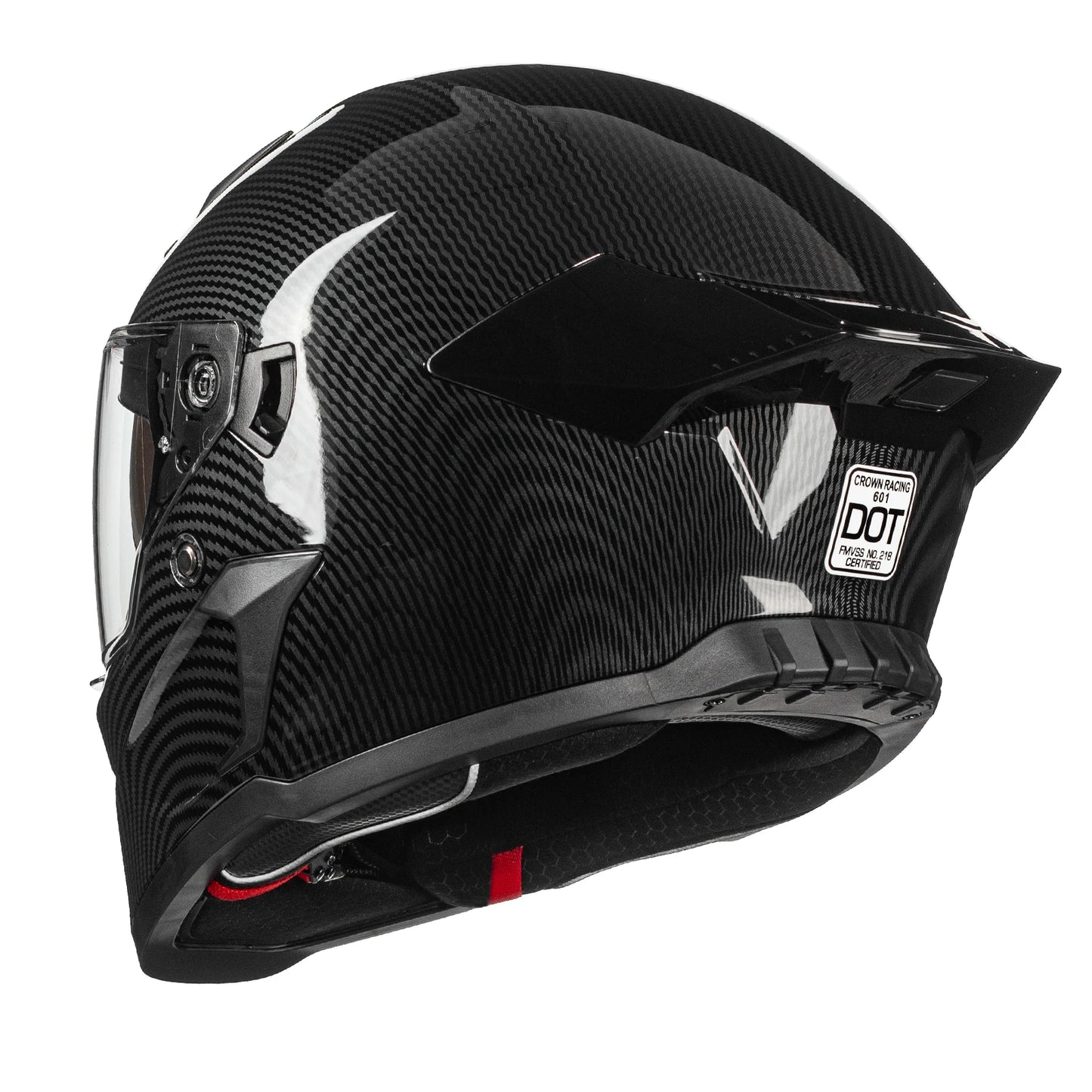 Crown Racing Model 601 Full Face Motorcycle Helmet With Dual Visor