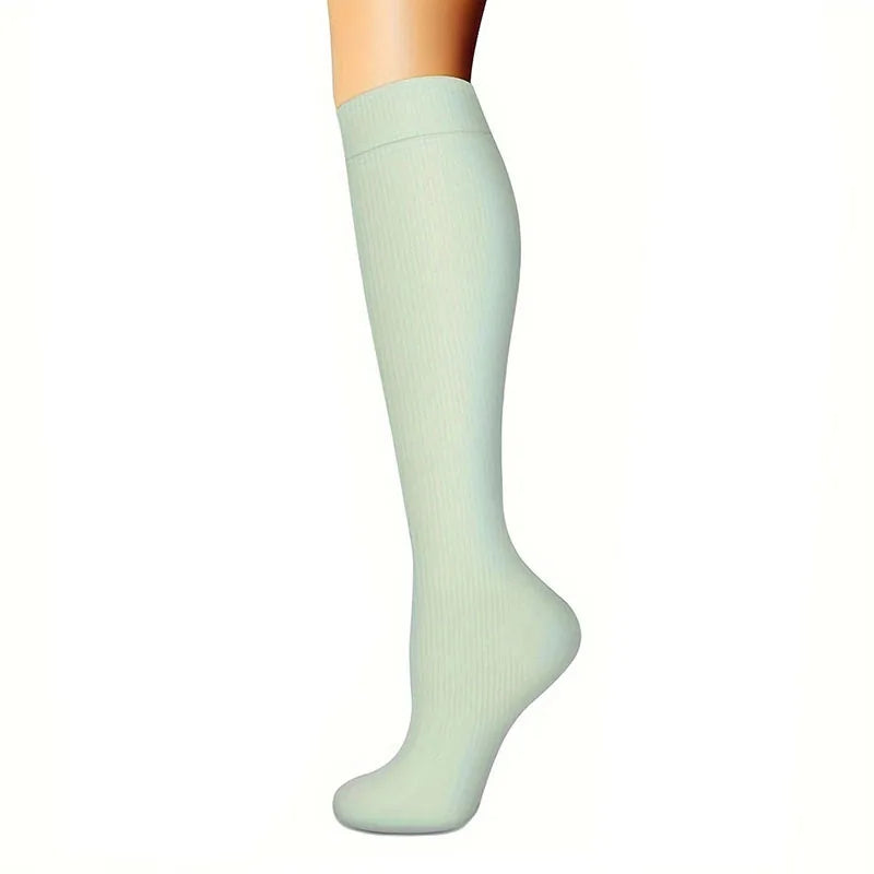 Women's Knee-High Nylon Compression Socks Animal Pattern