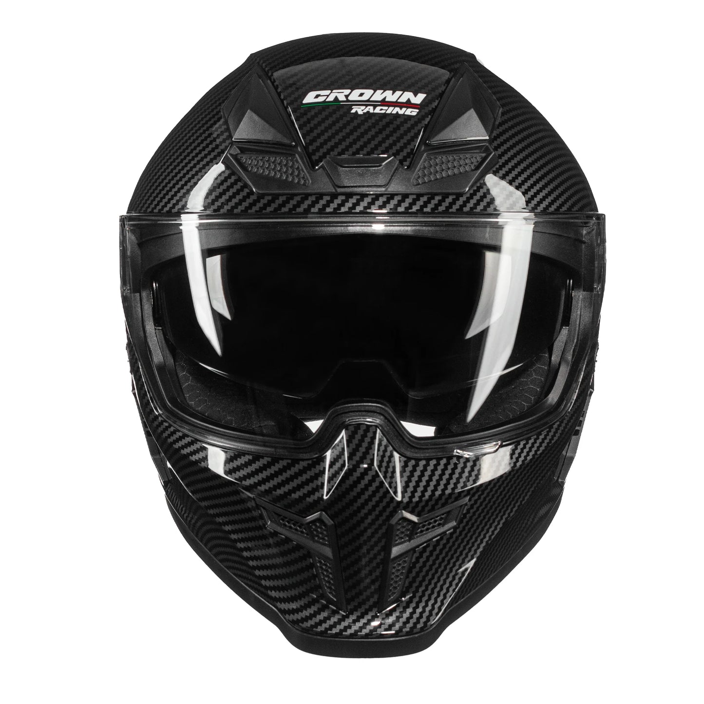 Crown Racing Model 601 Full Face Motorcycle Helmet With Dual Visor