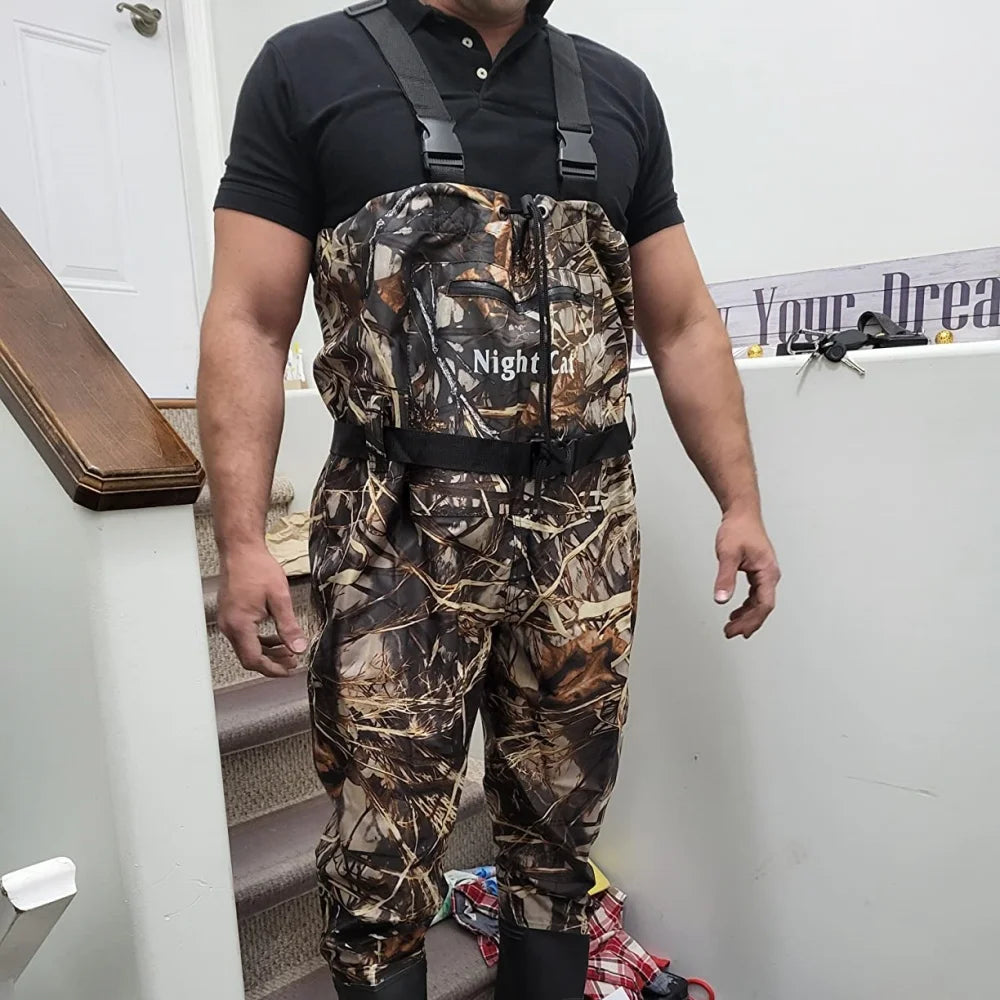 Night Cat Waterproof Chest Waders For Men Women Bootfoot Belt
