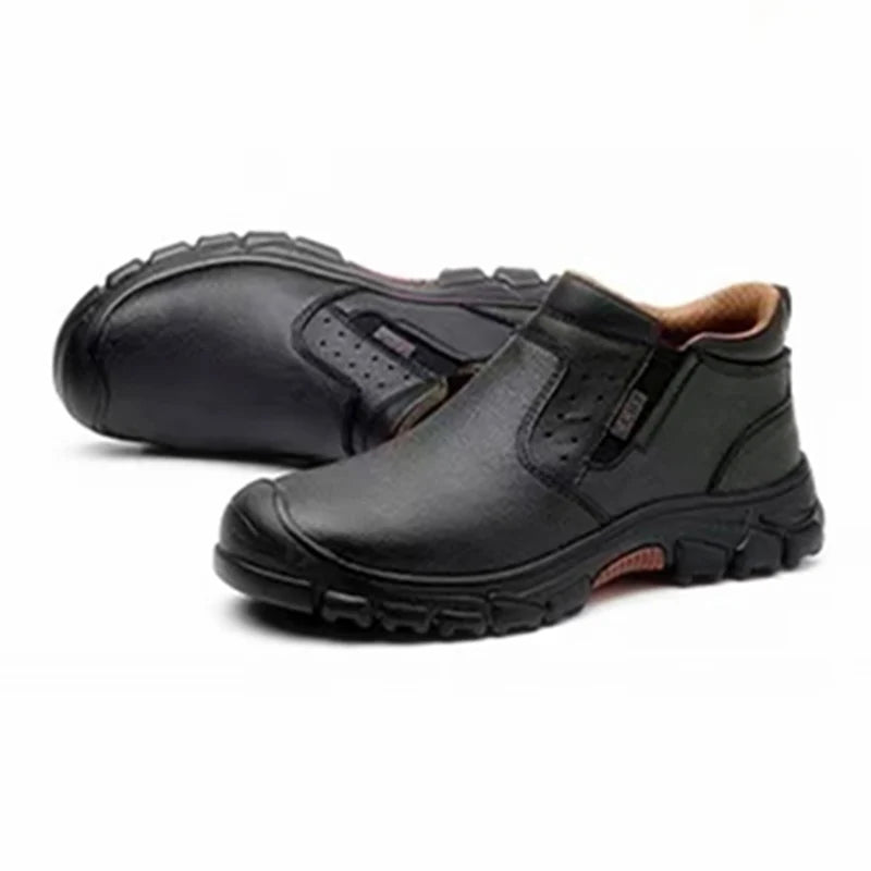 Mens Composite Toe Work Boots With Metatarsal Guard And Anti Slip Outsole