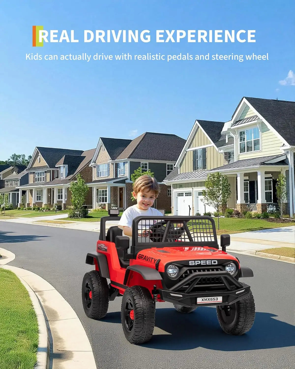 HiMISS Kids Electric Ride On Truck With Remote Control