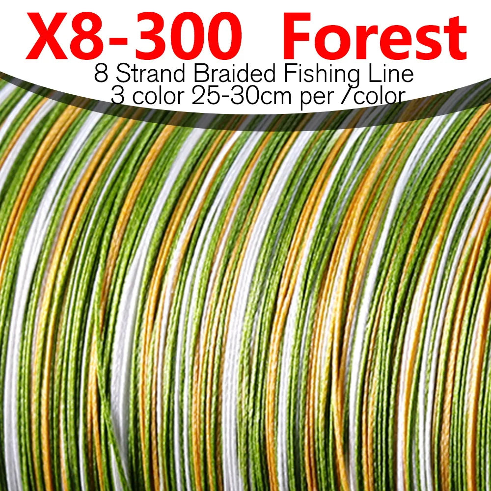 Bakawa X8 Braided Fishing Line 300m Multifilament For Saltwater