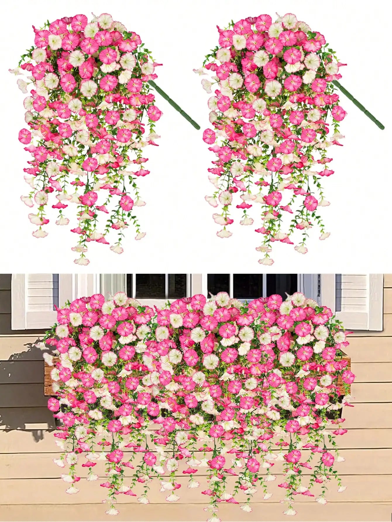 Artificial Eucalyptus Silk Vine UV Resistant Outdoor Greenery Decor