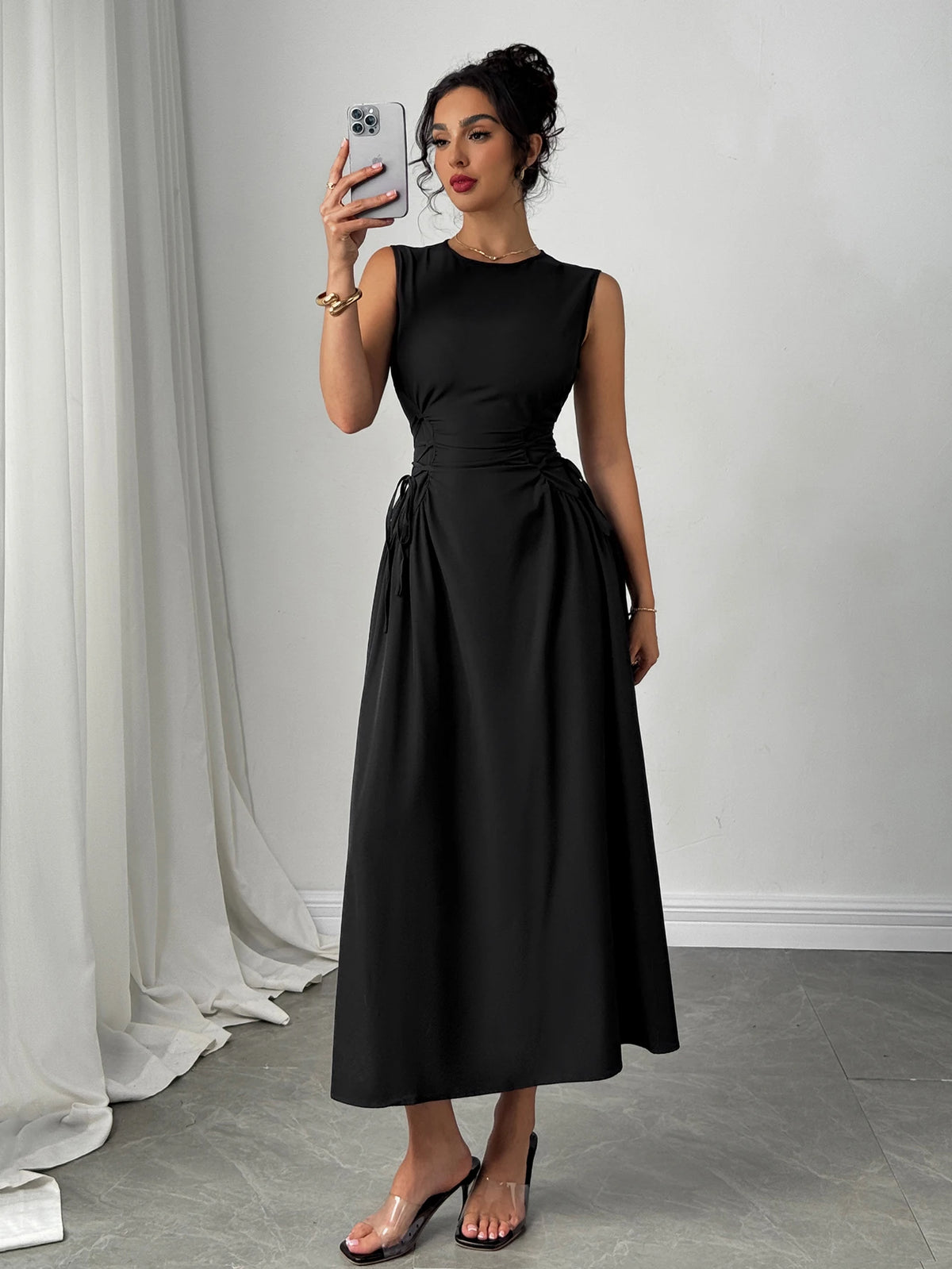 Women Off Shoulder Bow Detail Bodycon Party Polyester Dress