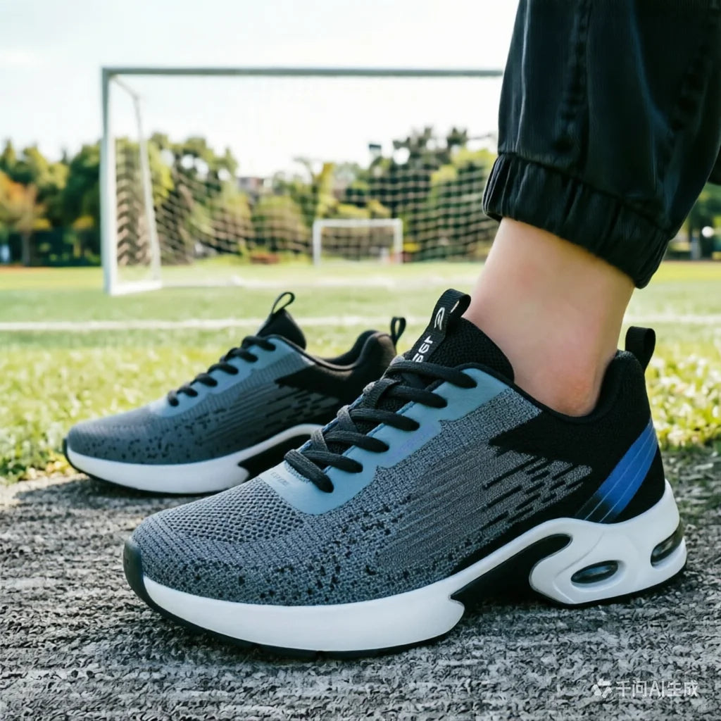 Mens Running Shoes Breathable Mesh Air Cushion For Gym