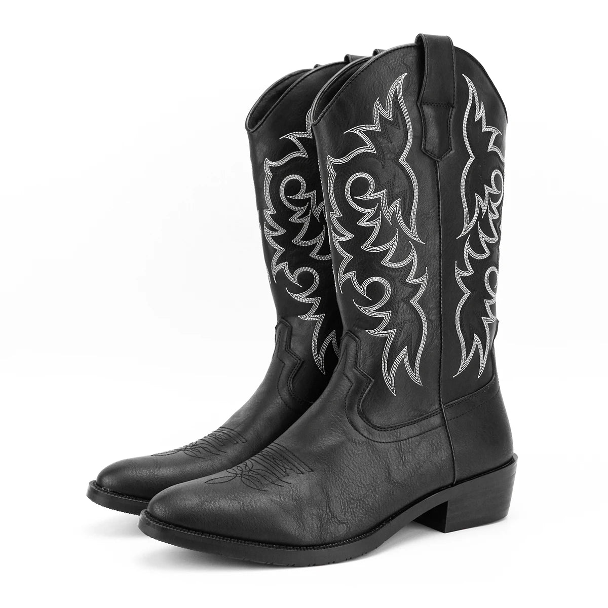 Men's Embroidered Desert Cowboy Boots Western Style