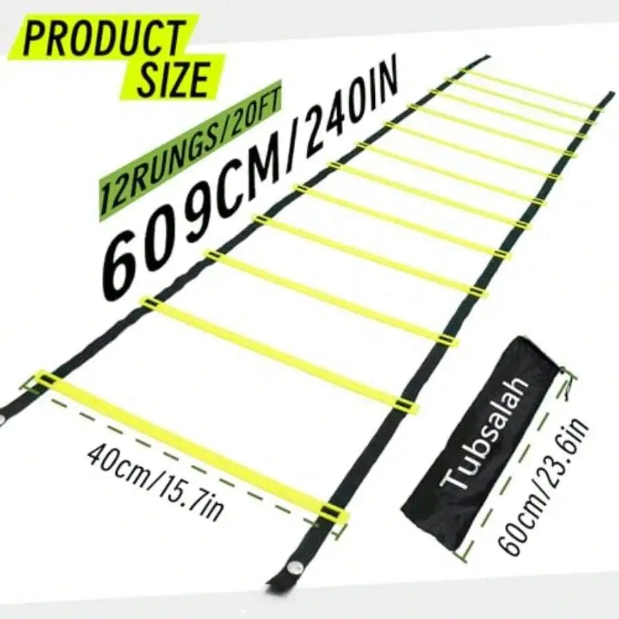 Adjustable Agility Ladder With Carry Bag For Athletic Training