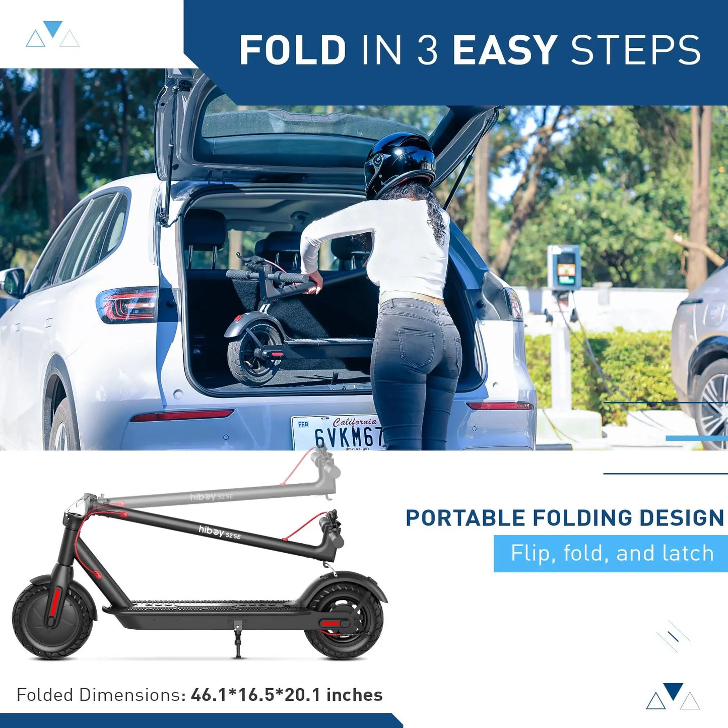 Hiboy S2 SE Electric Scooter For Adults 430W Peak Motor 19 MPH 17 Mile Range