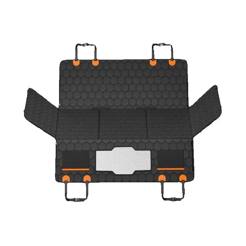 SucceBuy Back Seat Extender Dog Car Cover With Mesh Window