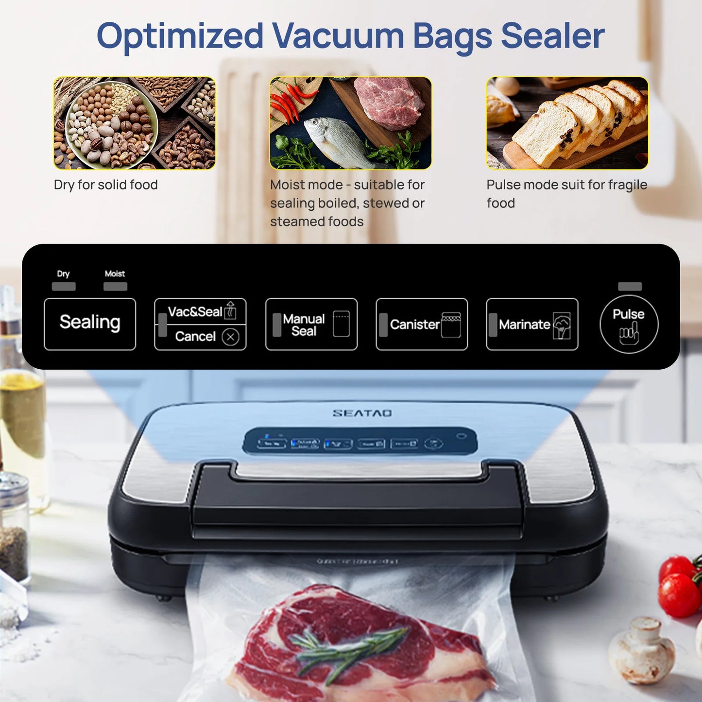 SEATAO VH5156 Vacuum Packing Machine With Built In Storage