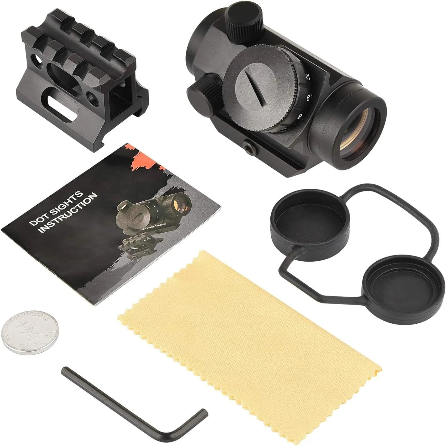 Nabila 2MOA Red Dot Sight 1x25mm Reflex Scope Waterproof Fogproof