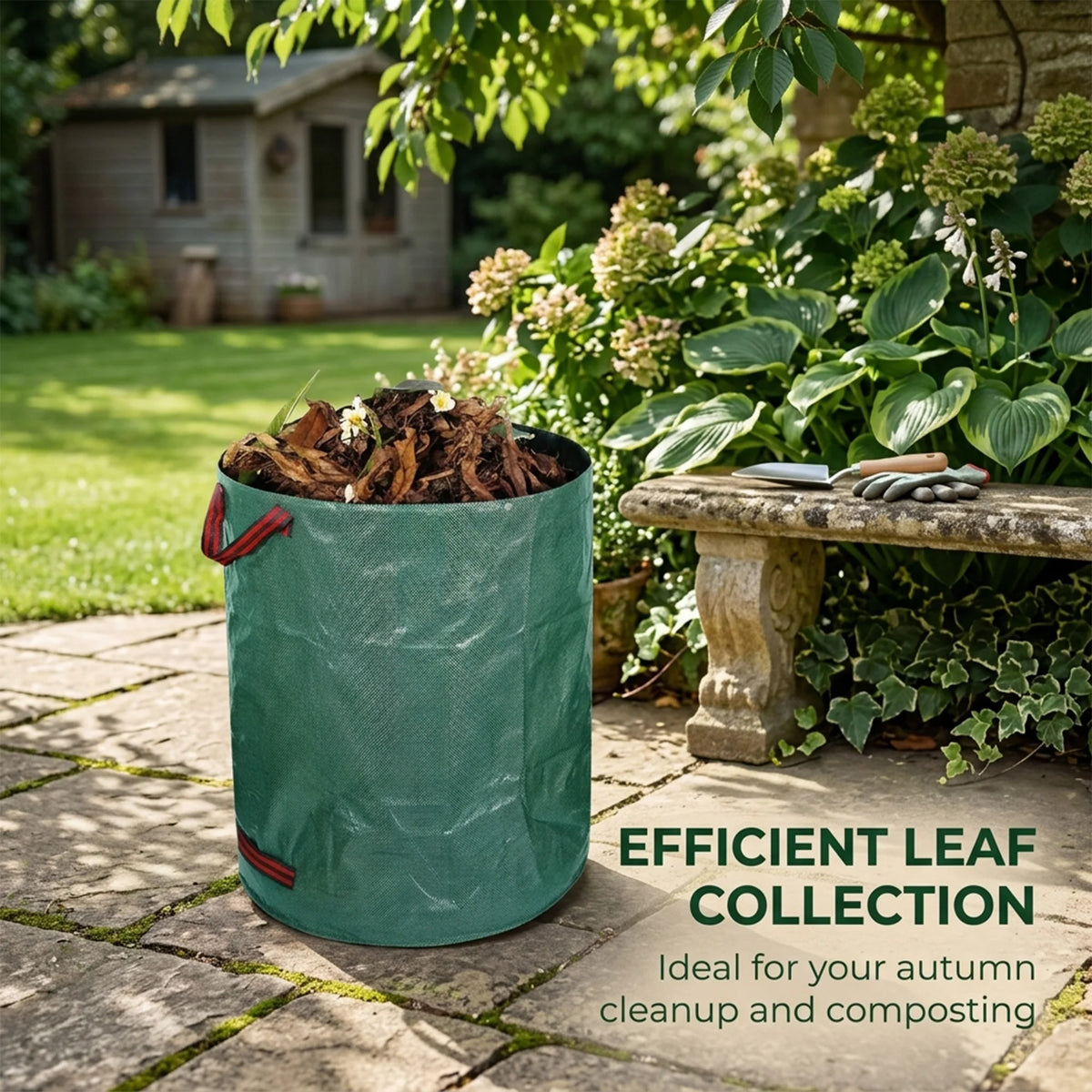 Heavy Duty Reusable Garden Leaf Bags With Reinforced Handles