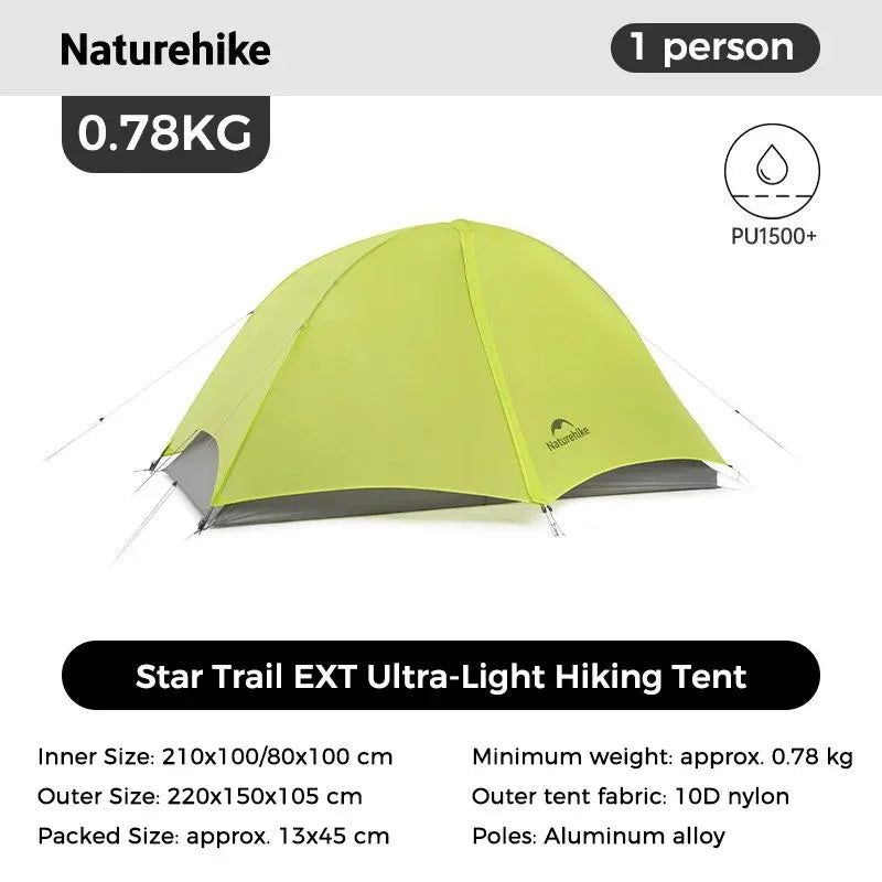 Naturehike Star Trail EXT Two Person Ultralight Backpacking Tent