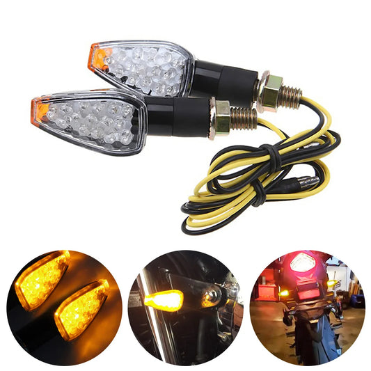 Universal IP67 LED Turn Signal Indicator Light 2 Pcs