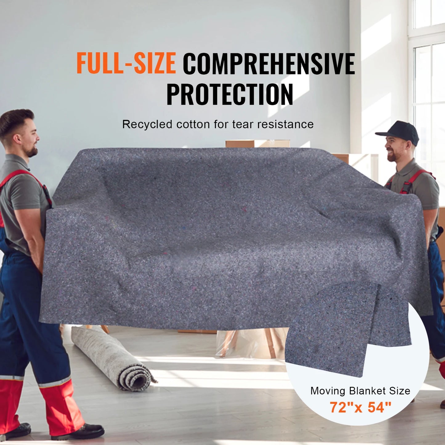 SucceBuy Heavy Duty Moving Blanket Recycled Cotton Packing Pads