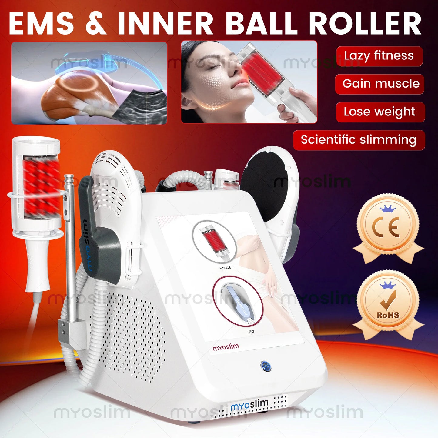Taixl Ems Myoslim Roller Rf Electromagnetic Body Slimming Machine
