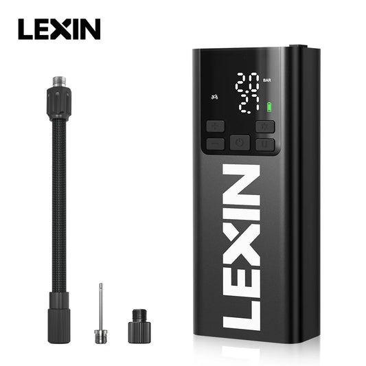 Lexin P5 Smart Digital Motorcycle Tire Air Pump With Power Bank