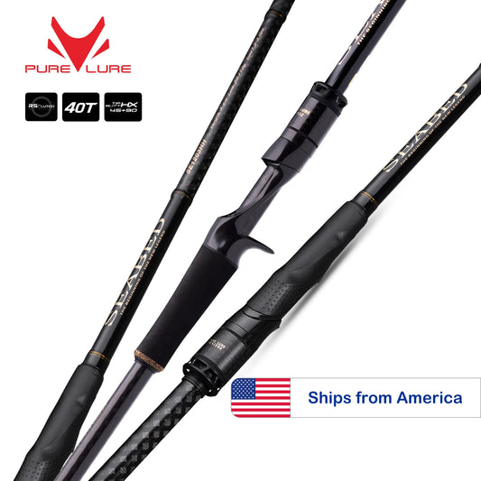 Pure-Lure Seabed Spinning Rod For Sea Bass Fast Action 10-14lb