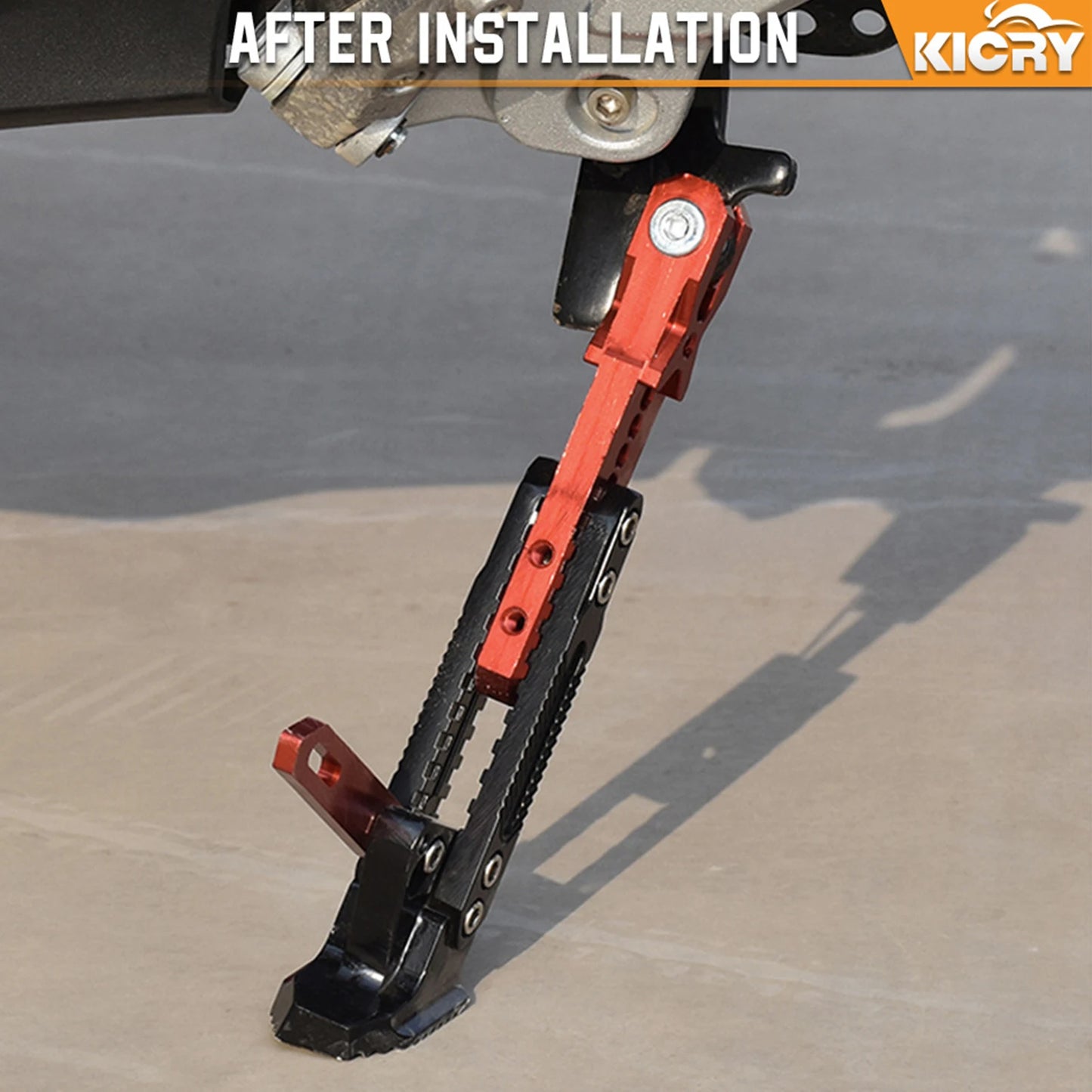 Adjustable Aluminum Alloy Motorcycle Kickstand Side Support