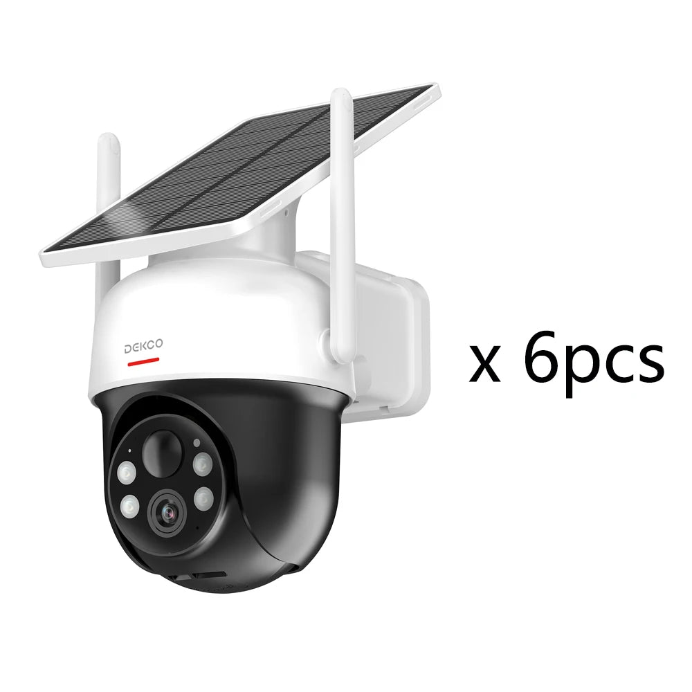 DEKCO Solar Wireless Camera 3MP 5000mAh Two Way Audio PTZ