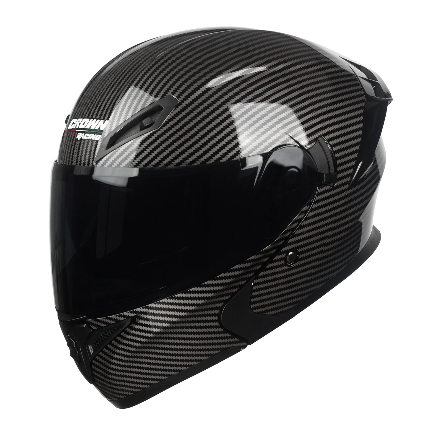 Crown Racing Modular Flip Up Motorcycle Helmet DOT Certified