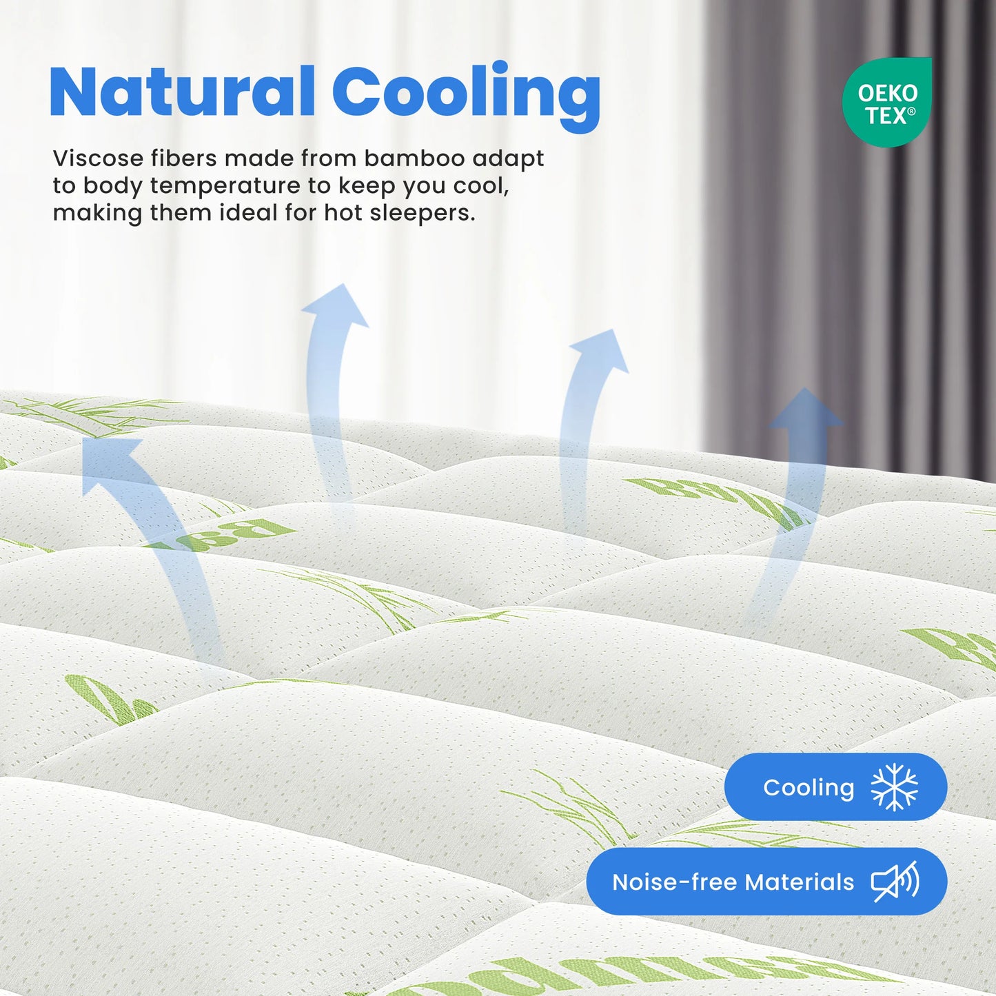 MCQ Bamboo Viscose Mattress Topper Ultra Soft With Pockets