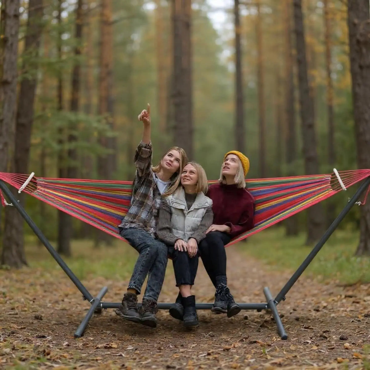 Gyroor Heavy Duty Adjustable Stand Hammock With Storage