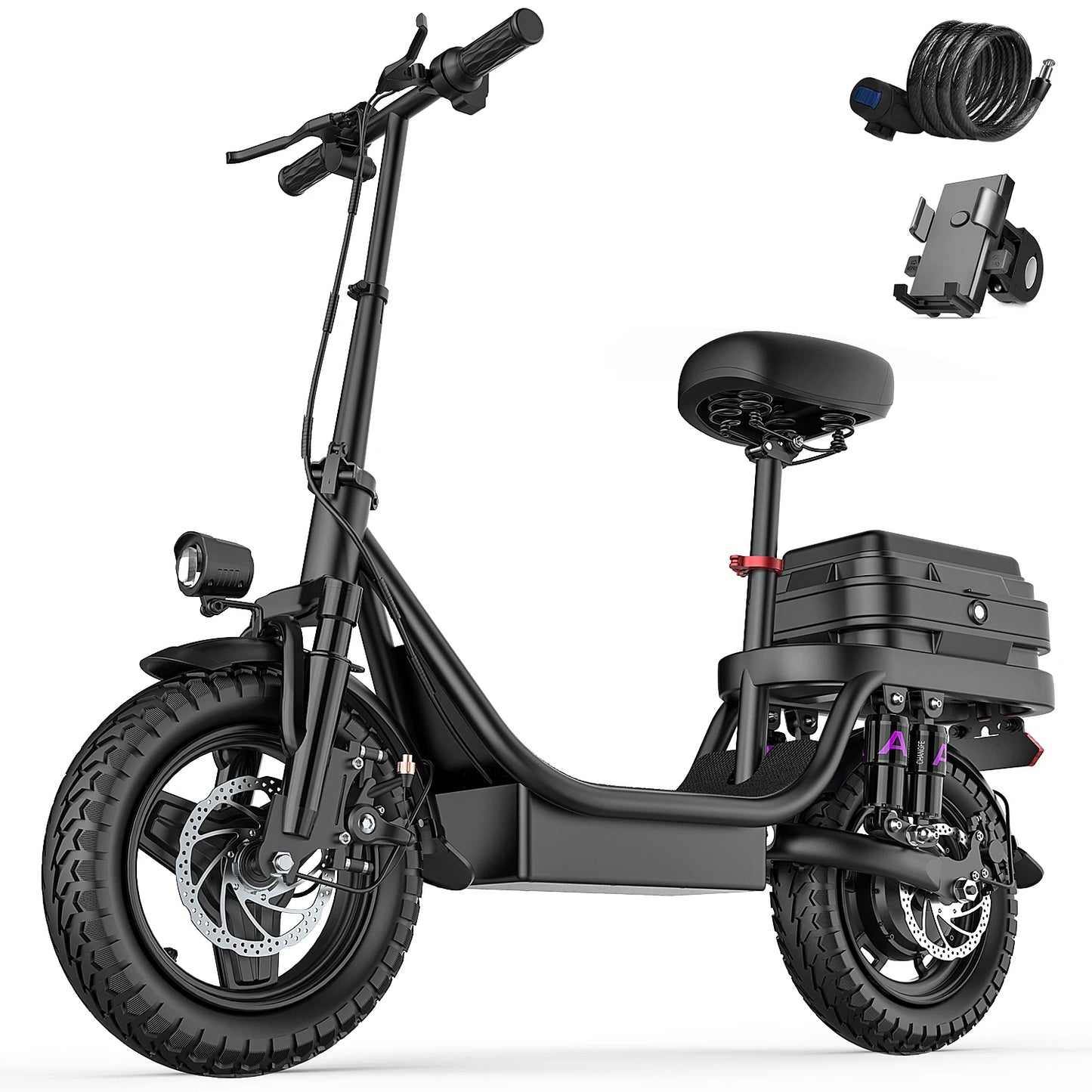 UPlee GQ8 Folding Electric Bike 48V 15AH Battery