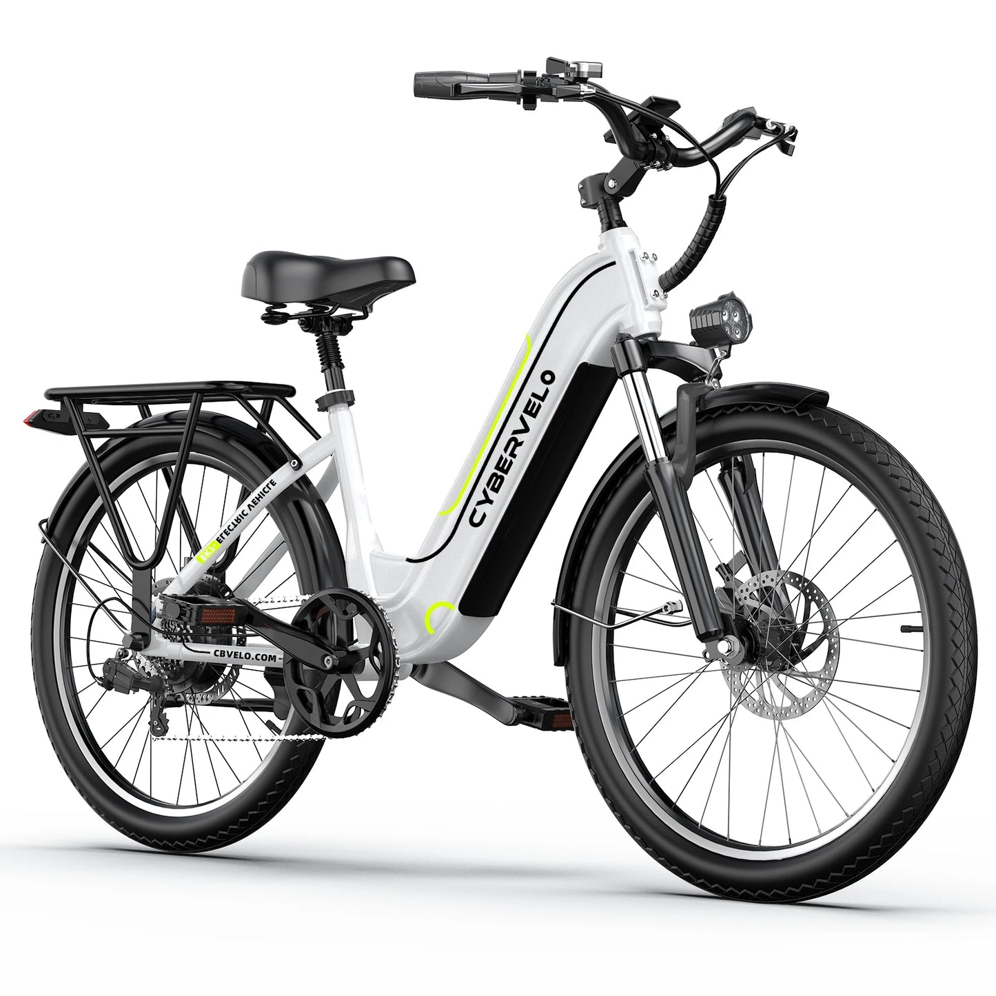 Cbvelo 17 Inch Electric Bike For Adults With Removable Battery