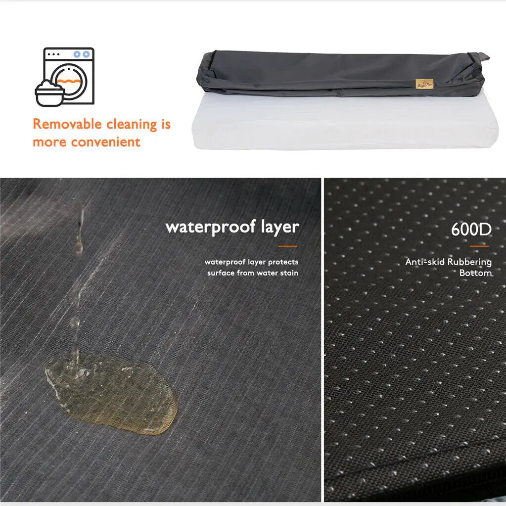 Dog Orthopedic Memory Foam Bed With Washable Cover Waterproof