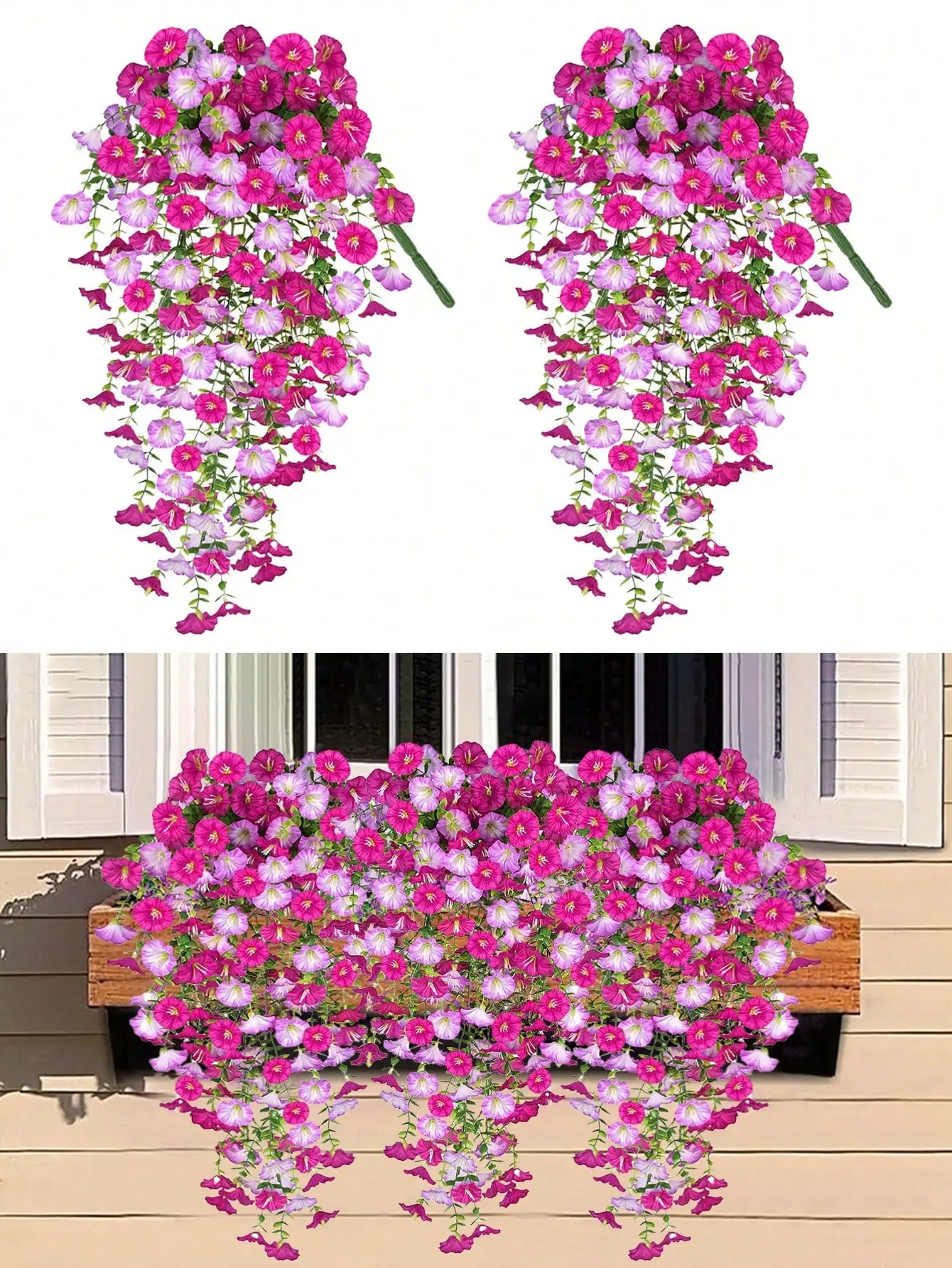 Artificial Eucalyptus Silk Vine UV Resistant Outdoor Greenery Decor