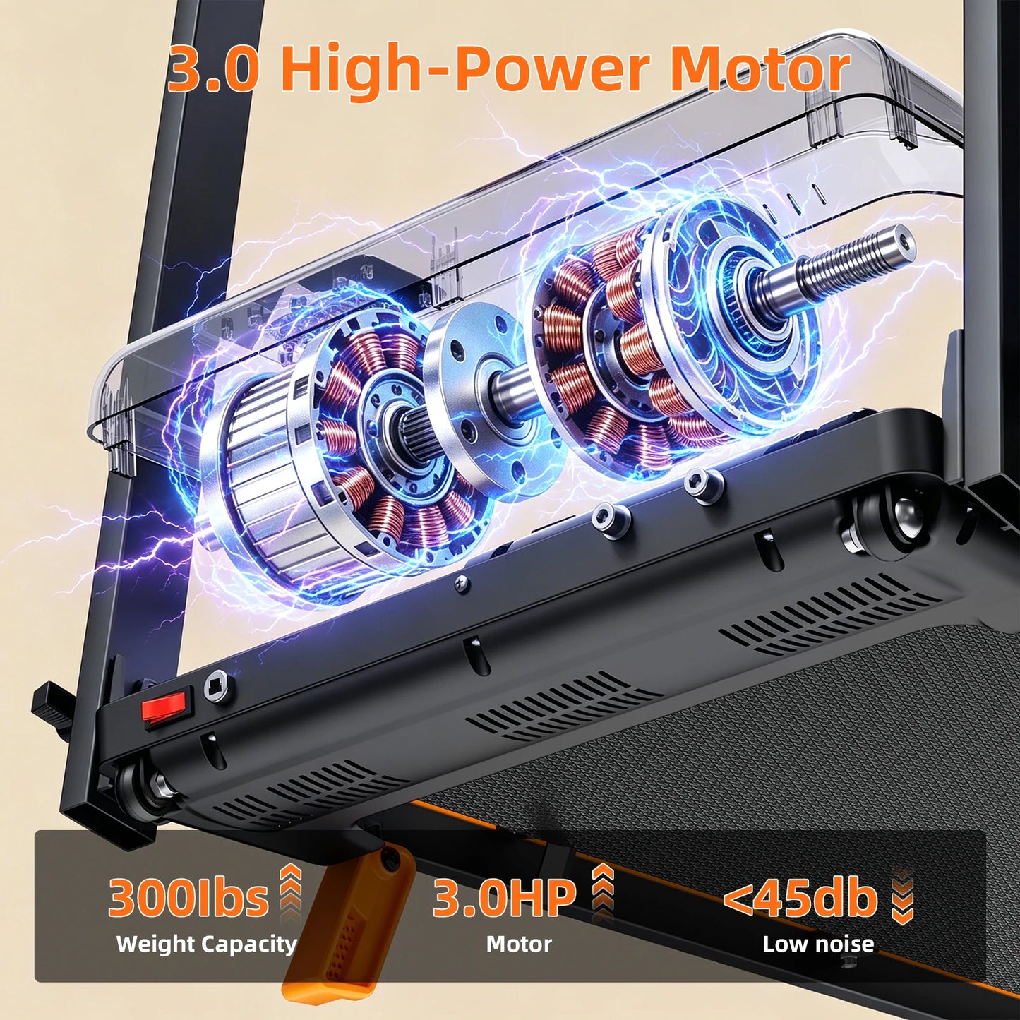 Quiet Foldable Walking Pad Treadmill With Incline And Led Display