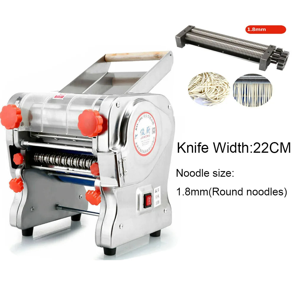 550W Electric Pasta Maker Stainless Steel Noodle Press Machine