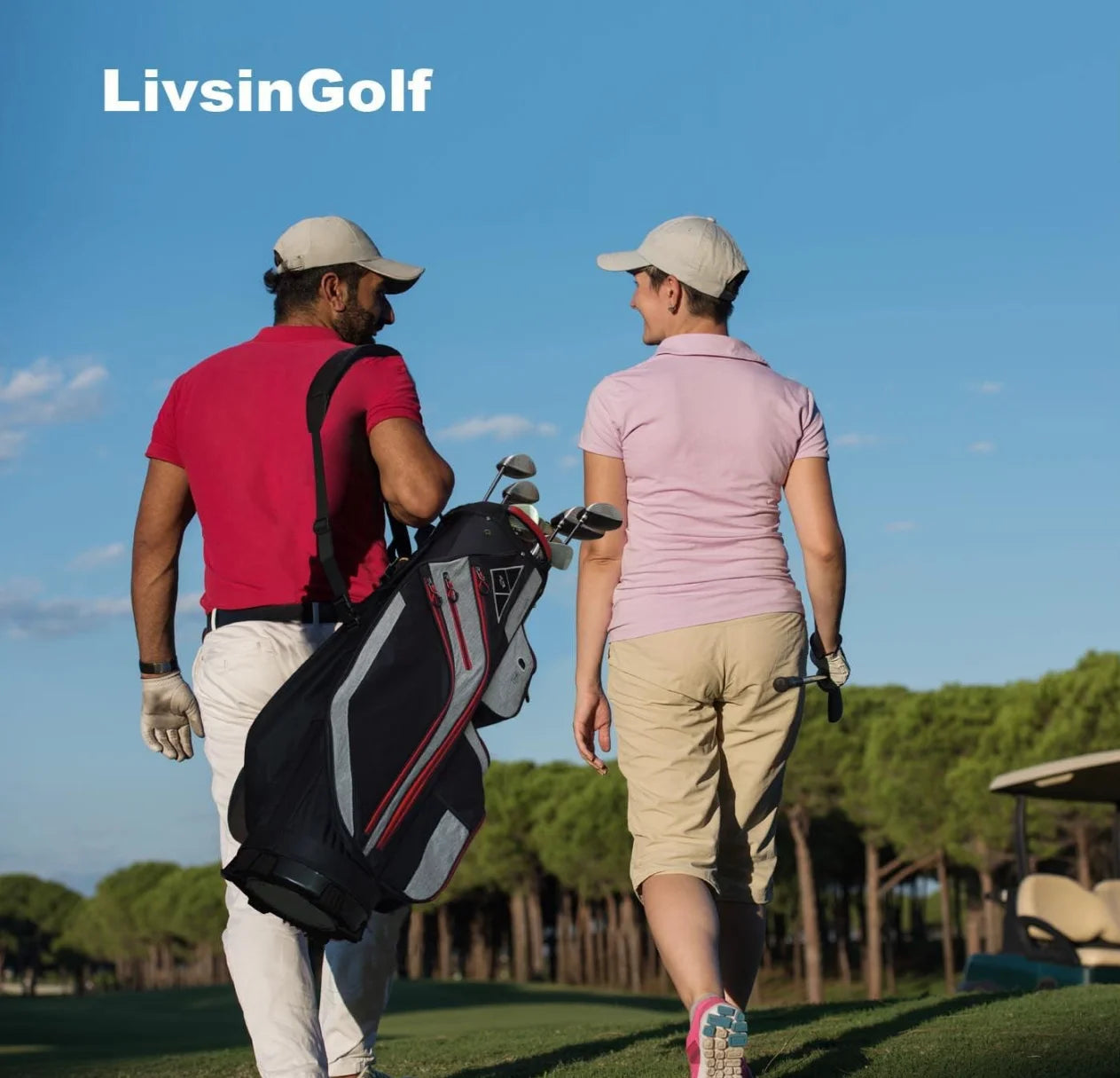Livsingolf Full Length Dividers Sturdy Spacious Cart Bag