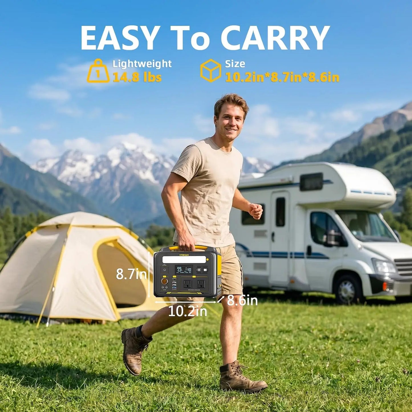 Jump 600X Portable Power Station 600W Solar Generator 299Wh