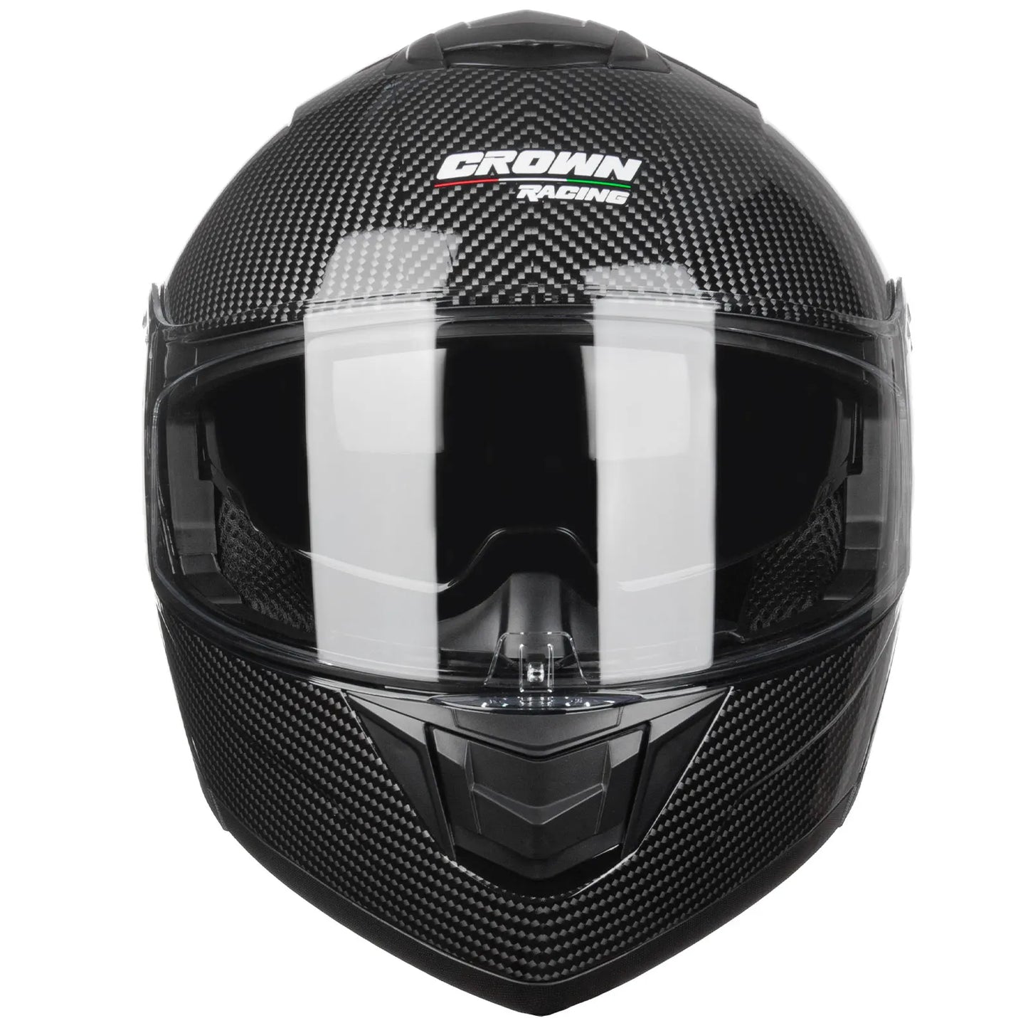 Crown Racing Modular Motorcycle Helmet With Dual Visor Flip-Up