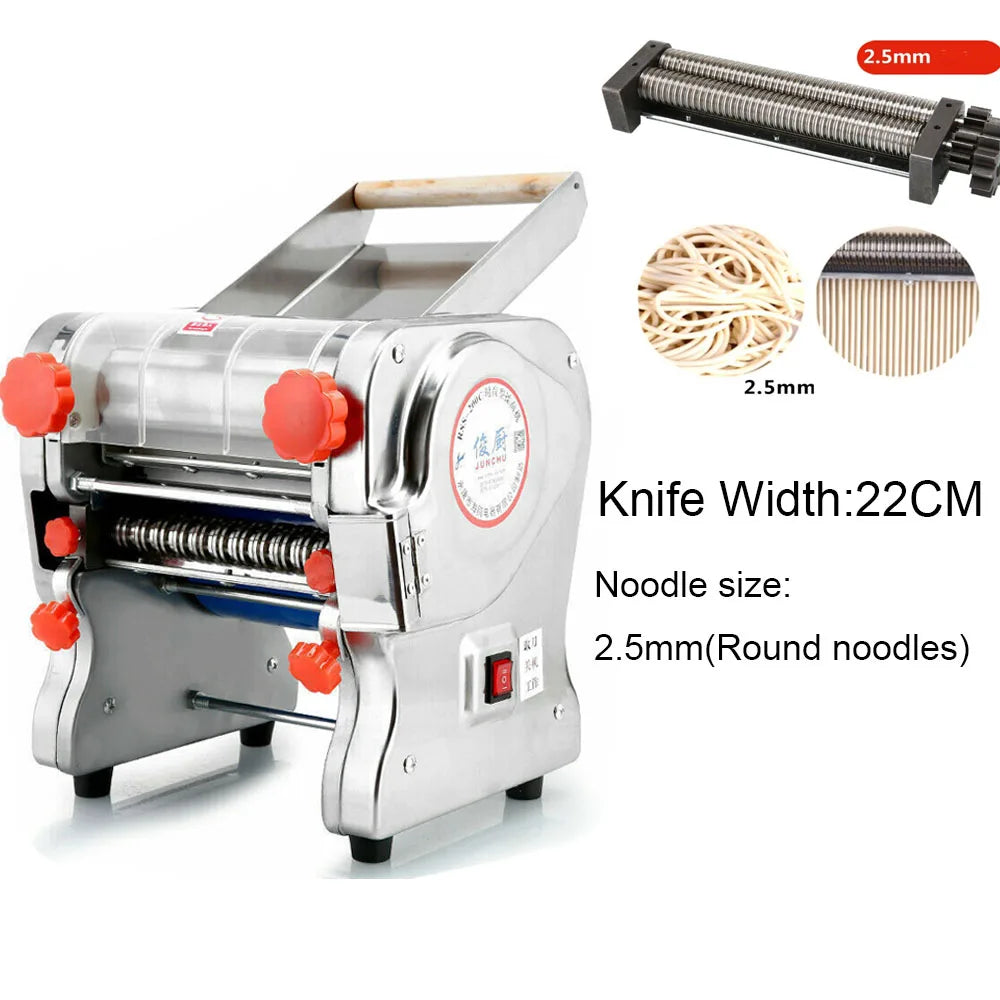 550W Electric Pasta Maker Stainless Steel Noodle Press Machine